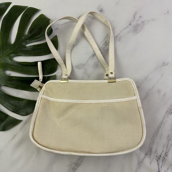 Enid Collins Of Texas Vintage 60s Embellished Purse Bag Lantern Bright Floral - Picture 7 of 12